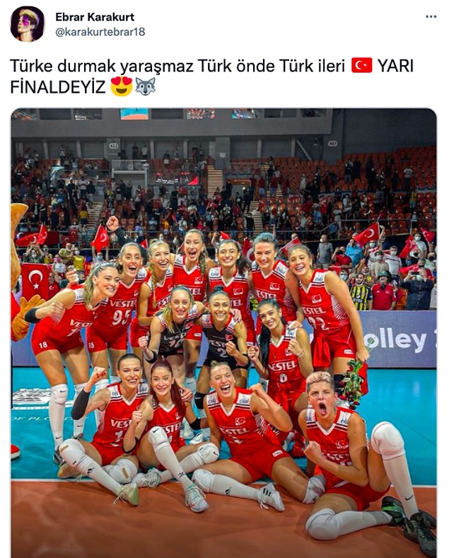Ayrıca geçtiğimiz akşam başarılı sporcumuz Ebrar Karakurt'un paylaşmış olduğu bu tweete de akılalmaz yorumlar geldi...