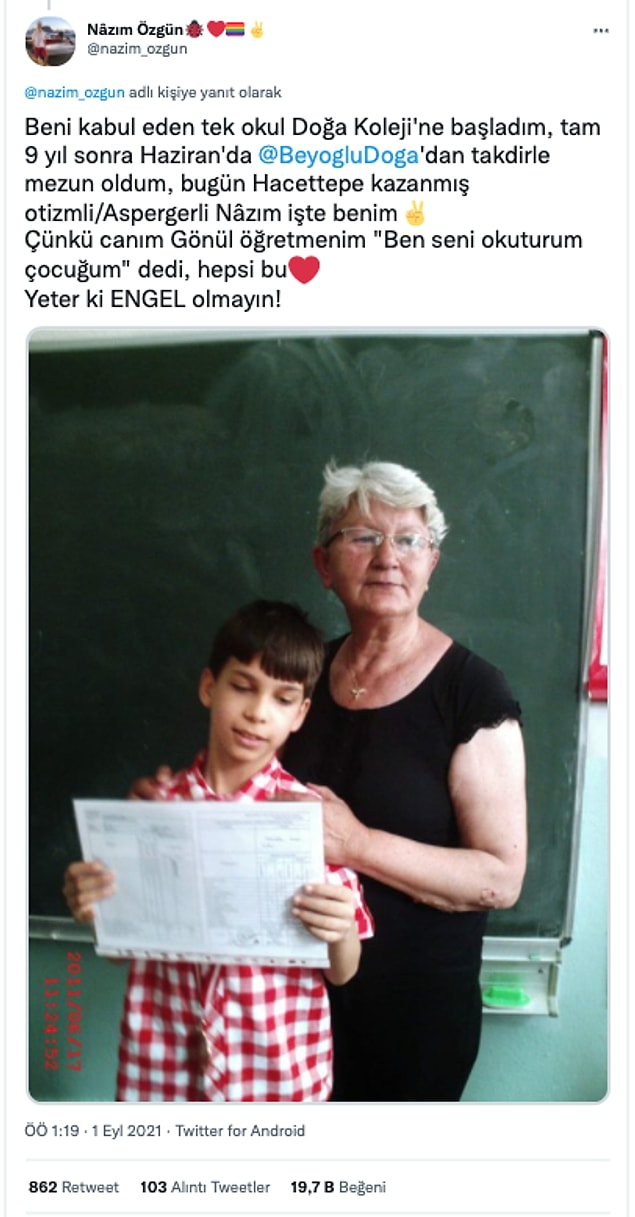 Nazım ve Gönül öğretmenin kirli zihinlerle mücadelesi herkese örnek olacak cinsten gerçekten. 😍