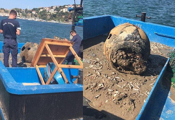 Tüm Sahil Patlama İhtimalinden Boşaltıldı! İstanbul Boğazı'nda Balıkçı Ağına Mayın Takıldı