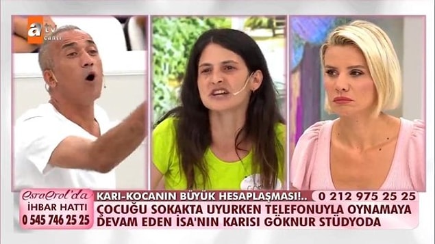 2 sene eşiyle birlikte kaldıktan sonra tekrar Hüseyin'in yanına kaçtığını anlatan Göknur, Hüseyin'le Antalya'da bir süre kaldıktan sonra Nevşehir'e gittiklerini ve orada kavga edip ayrıldıklarını söyledi.