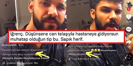 TikTok Videolarına Yazdığı Çirkin Açıklamalarla İnsanları Rahatsız Eden Sağlık Çalışanının Paylaşımları