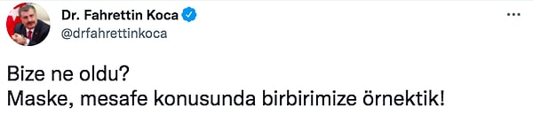 Şimdi yeniden kendisini Twitter hesabından yaptığı paylaşım nedeniyle konuşuyoruz. Koca, "Bize ne oldu?" diye sorunca kullanıcıların yorumlardan yine kurtulamadı.