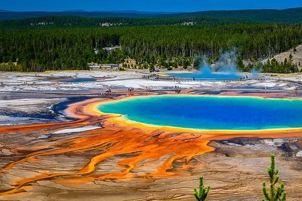 3. Yellowstone Milli Parkı doğada görülebilecek en güzel renkleri sunuyor!