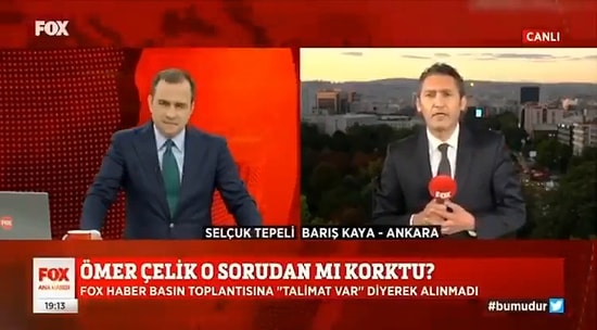 Fox TV Muhabiri: 'Ömer Çelik'in Basın Toplantısına Alınmadım'