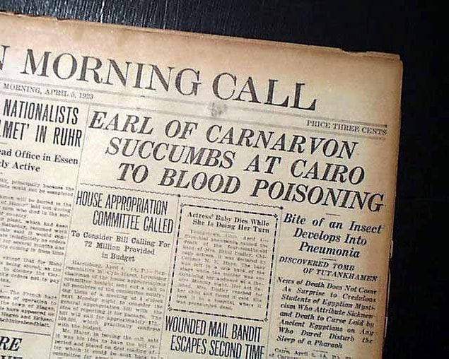 Her şey 1922'de Firavun Tutankamon'un mezarının bulunmasıyla başladı.