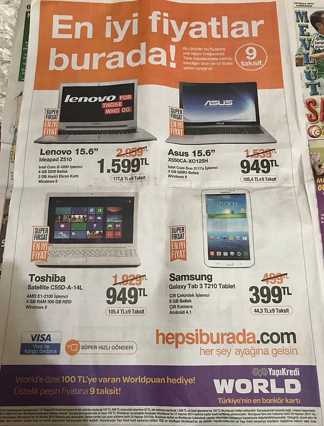 Bu katalogda görmüş olduğunuz Lenovo bilgisayarın şu anki fiyatı ortalama 5500 TL'den başlıyor. Elbette teknolojisinin yenilendiğini de göz ardı etmemek lazım.