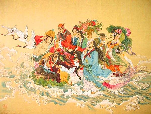 7. Ba Xian (Sekiz Ölümsüz) - Hayata sekiz önemli özellik katanlar.