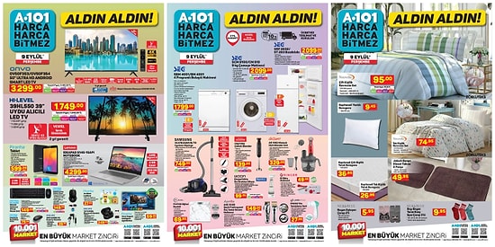 9 Eylül 2021 A101 Aldın Aldın Kataloğu
