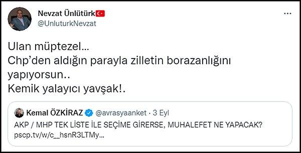 Özkiraz'ın MHP'li isimlerle yaşadıkları Twitter paylaşımlarına böyle yansıdı. 👇