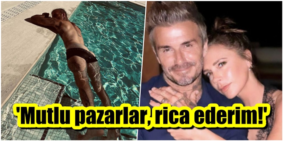 Victoria Beckham, Eşi David Beckham'ın Poposunu Paylaşarak Herkese Mutlu Bir Pazar Günü Diledi! 🔥