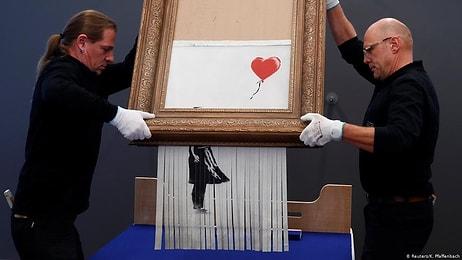 Banksy'nin Müzayede Sonunda 'Parçalanan' Eseri Yeniden Açık Artırmayla Satılacak