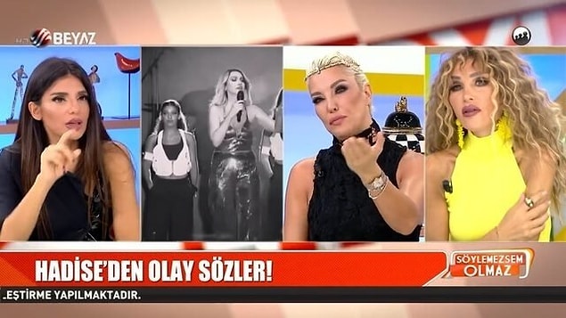 Bu programın ardından hemen gözler Hadise'ye çevrildi ve cevap verip vermeyeceği merak konusu oldu.