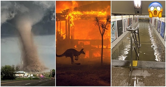 Dünyamızda Son Zamanlarda Ardı Arkası Kesilmeyen Doğal Afetlerin Korkunçluğunu Yüzümüze Vuran Görüntüler