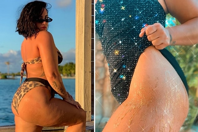 18. Genç yaşta yeme bozukluklarıyla boğuştuğunu açıklayan Demi Lovato da her fırsatta vücudunu sevmenin önemini takipçileriyle ve hayranlarıyla paylaşıyor.