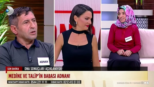 Adnan'ın şüphelendiği çocuklar Medine ve Talip'in babası da Adnan çıktı.