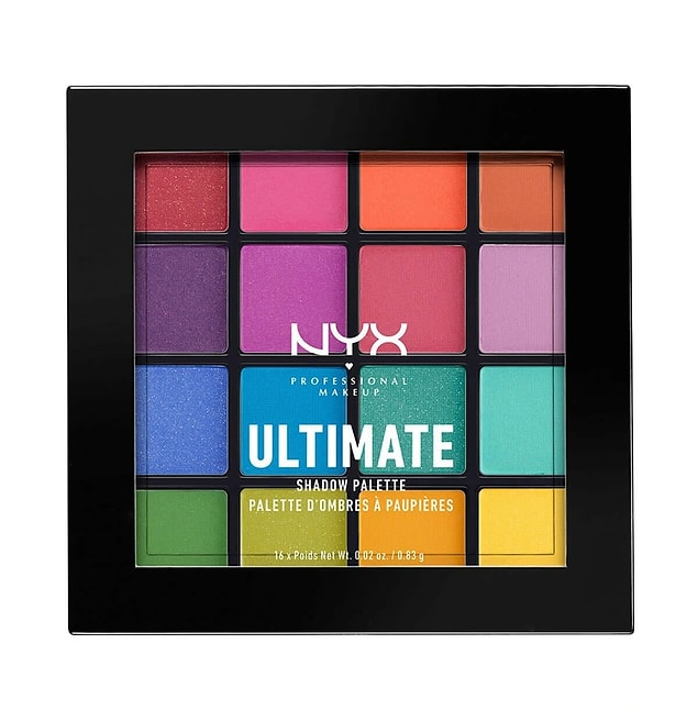 11. NYX Professional Makeup Ultimate Shadow Palette Brights göz farı paleti