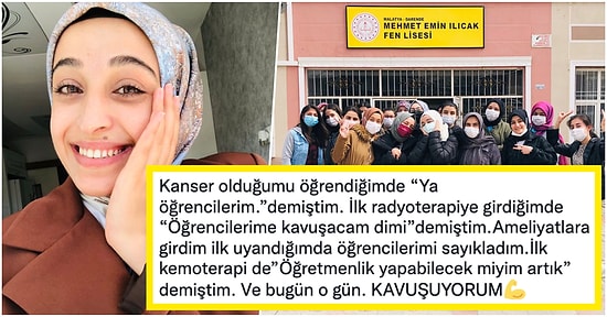 Kanser Olduğunu Öğrendiği İlk Anda Bile Aklına Öğrencileri Gelen Sevgi Dolu Öğretmenimiz Hastalığı Yendi!❤️