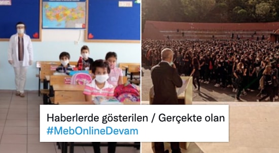 Okullardaki Kalabalığa İsyan Eden Öğrenciler, Sosyal Medyada #MEBOnlineDevam Dedi...
