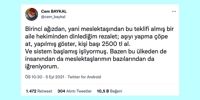 Salgında Yeni Tehlike: Aşı Olmak İstemeyenlerin Para Karşılığında Aşılıymış Gibi Gösterilmeleri