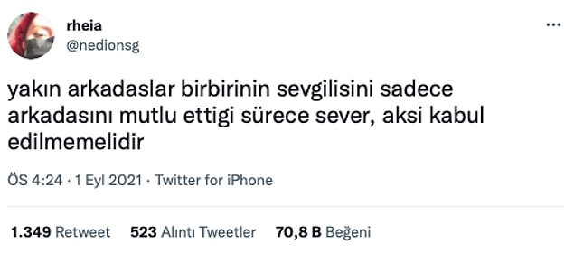 7. Yakın arkadaş ile aralar kötüleşmişse zaten o ilişkinin devam etme şansı yoktur.