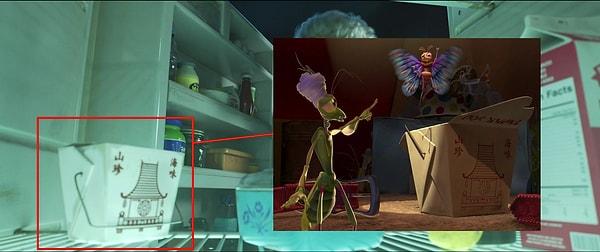 21. Toy Story 4 filmindeki Çin yemeği kutusu aslında Bir Böceğin Yaşamı (1998) filmindeki kutu.