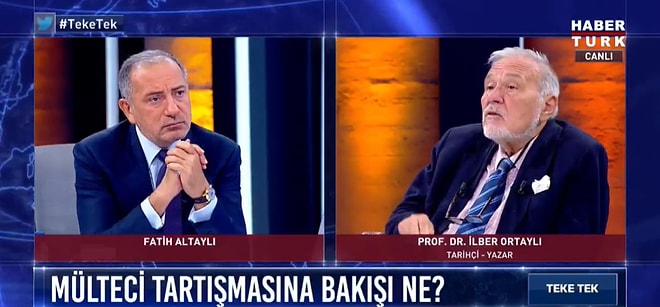 İlber Ortaylı: 'Ne Suriyeli Ne Afgan Ülkede Risk Yaratmaz, Afganlar, Ziraat Sektöründe Katkı Sağlarlar'