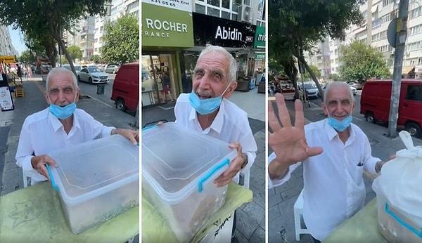 Muammer amcayı sosyal medyada paylaşarak tanışmamızı sağlayan, İzmir'in Gurmesi Emre o amcayı nasıl bulacağımızı da bu şekilde yazdı: