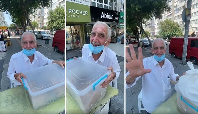 Muammer amcayı sosyal medyada paylaşarak tanışmamızı sağlayan, İzmir'in Gurmesi Emre o amcayı nasıl bulacağımızı da bu şekilde yazdı: