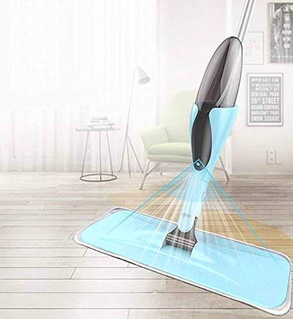 16. Yeni nesil mikrofiber sprey mop ve bez temizleme fırçası!👌