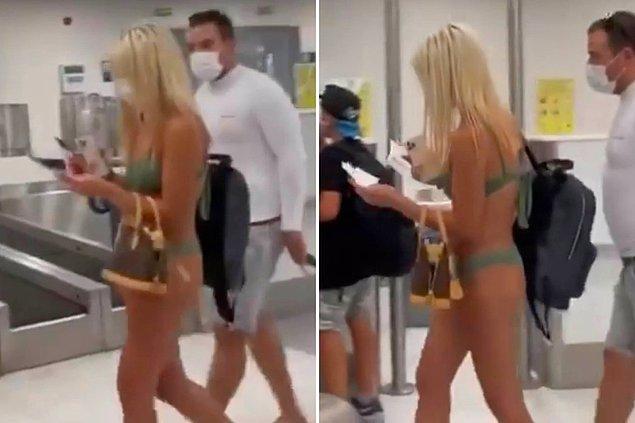 Sadece o değil, son zamanlarda pek çok kadın abartılı kıyafetleriyle havaalanlarında görüntüleniyor.