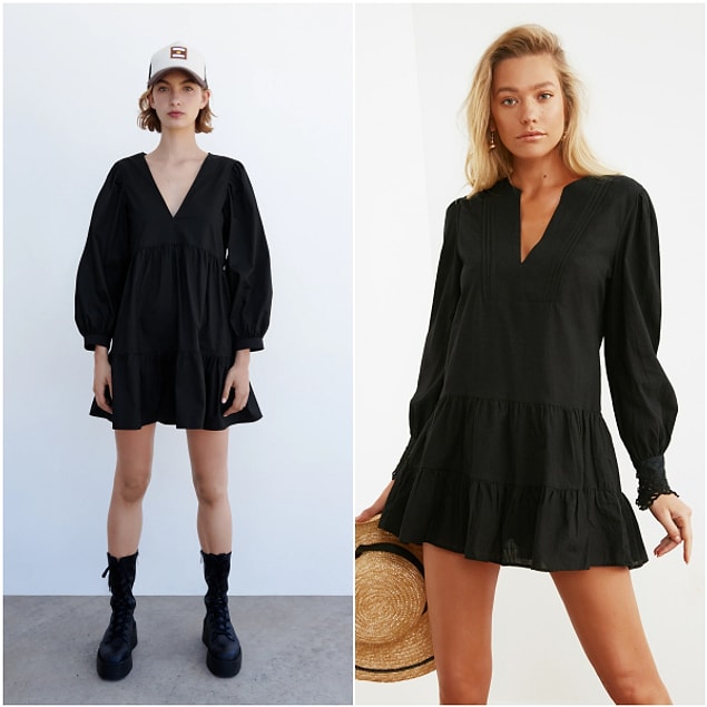 1. Zara'da 260 TL olan elbise Trendyolmilla'da sadece 72 TL