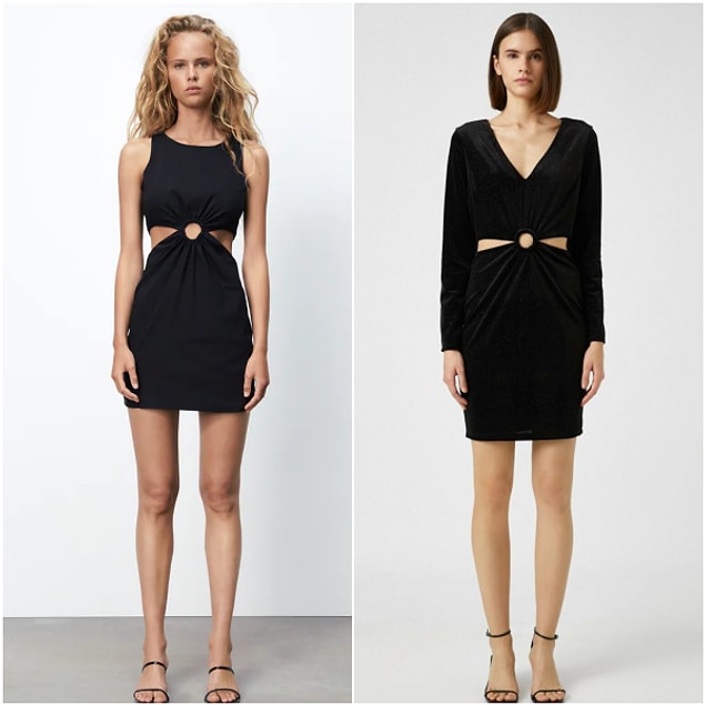 11. Zara'da 260 TL olan elbisenin benzer modeli Koton'da sadece 126 TL!