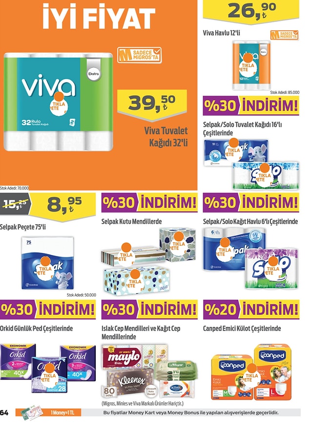 46. Orkid Günlük Pet çeşitleri %30 indirimli.