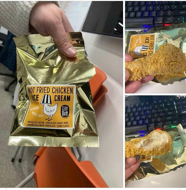 11. Это не жаренная курочка, а мороженое