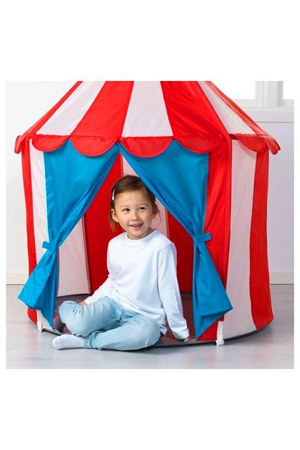 16. Erken çocukluk döneminde her çocuğun en sevdiği şeylerden biridir çadır.