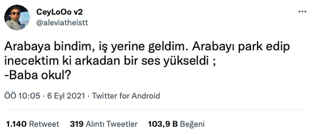 7. O gün kim bilir kaç ailede böyle durumlar yaşandı. :)