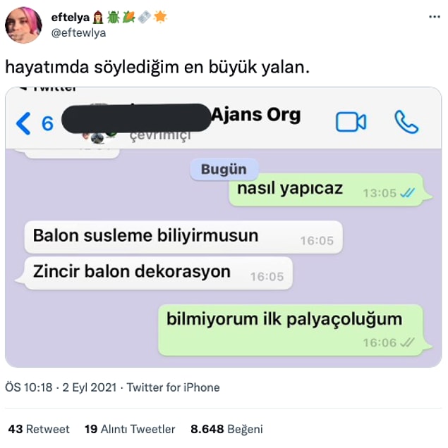 12. Profesyonel hayatta yani.