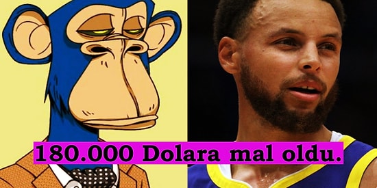 Yatırımını NFT'den Yana Kullandı! NBA İkonu Stephen Curry, Bored Ape NFT'yi 180.000 Dolara Satın Aldı