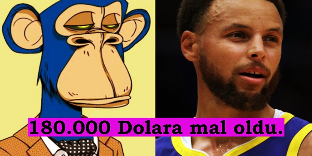 Yatırımını NFT'den Yana Kullandı! NBA İkonu Stephen Curry, Bored Ape NFT'yi 180.000 Dolara Satın Aldı