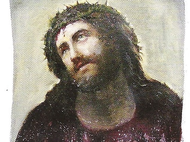 "Ecce Homo", seksen yıldır kilisenin duvarında yer alan, klasikleşmiş bir eserdi.