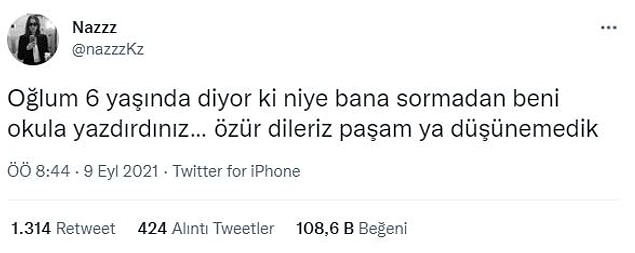 2. Her şeyi böyle sorgulayacaksan işimiz var evlat.
