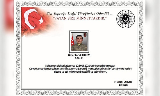 Pençe-Şimşek Bölgesinde 1 Asker Şehit Oldu, 1 Asker Yaralı