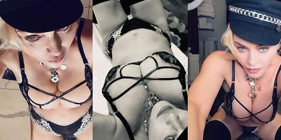 Madonna Üstsüz ve Tangalı Pozunu Sosyal Medya'dan Paylaştı! 63 Yaşındaki Sanatçı Pozuyla Göz Kamaştırdı...