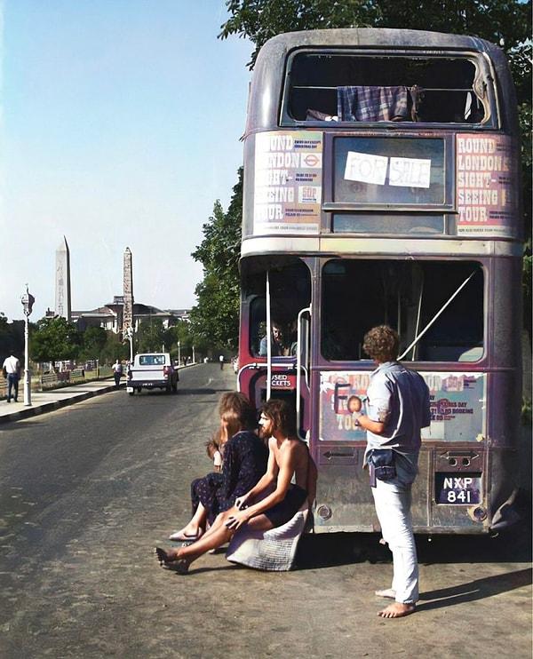 2. Hippi otobüsü, İstanbul, 1971.