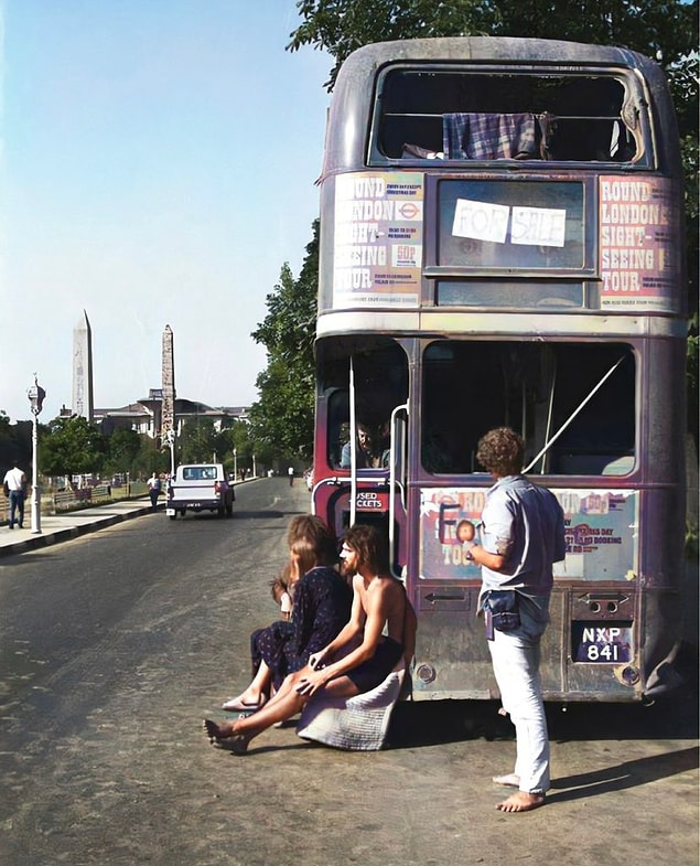 2. Hippi otobüsü, İstanbul, 1971.