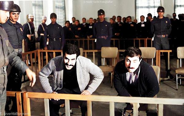 12. Deniz Gezmiş mahkemede, Ankara, 1971.