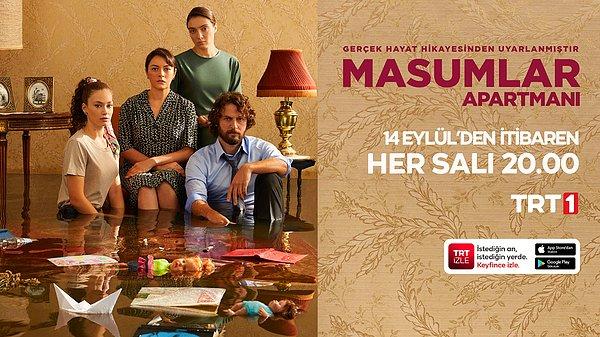 Hikayesi ve oyunculuklarıyla geçen sezon dikkatleri çeken “Masumlar Apartmanı” bu akşam saat 20.00’de yeni sezonuyla TRT 1’de ekranlara gelecek.