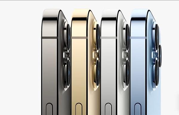 iPhone Pro, 4 farklı renkte satışa sunuluyor. A15 işlemciye sahip olan iPhone 13 Pro, oldukça uzun bir pil ömrüne sahip.