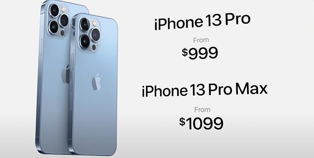Fiyatıysa 999 dolar. iPhone Pro Max'in fiyatı da 1099 dolar.