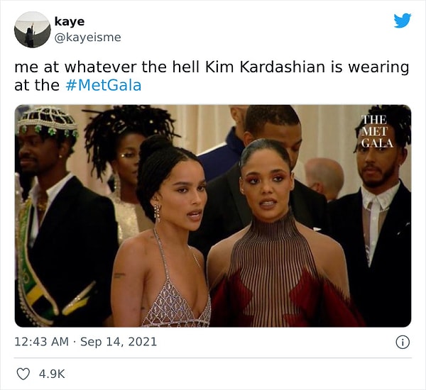 10. Моя реакция на любой вид Ким Кардашьян на Met Gala
